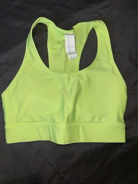 Fabletics Neon Lime Racerback Sports Bra